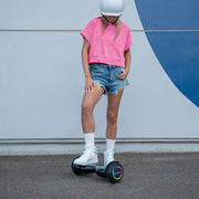 Jetson Dash Hoverboard, Safe 5 mph Speed, Active-Balance Technology, Multicolor LED Wheel Lights, Anti-Slip Grip Pads, Black, Ages 6+