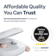 Audien Hearing Atom One In-the-Canal Hearing Aid, Wireless, Rechargeable, Beige, FAT908