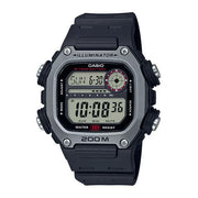 Casio DW291H-1AV Men's Heavy Duty Digital Sport Watch - Black/Silver