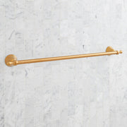 Signature Hardware Traditional 27-1/8 in Towel Bar, Brushed Nickel, Wall Mounted, 955108