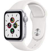 Apple Watch SE 40mm Silver Aluminum - White Sport Band MYDM2LL/A