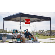 Best Choice Products 8x8ft Easy Setup Pop Up Canopy with One-Button Setup, Wheeled Carrying Case, 4 Weight Bags, Rust, SKY7813