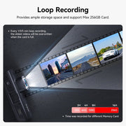REDTIGER Dash Cam Front and Rear, Touch Screen Dash Camera with Wifi GPS, Voice Control, 4K DashCam with Super Night Vision, WDR, 24H Parking Mode, Vehicle, Free 64GB Card