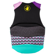 Body Glove Phantom Womens Life Jacket, Durable Yamamoto Neoprene, Beveled Soft PVC Foam, Aqua/Purple, Medium