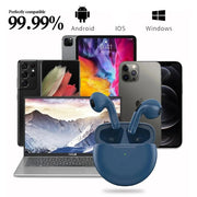 Senbaidali Air Pro6 Tws Wireless Bluetooth Headphones, Smart Touch Control, Active Noise Cancellation, In-Ear Sport Earbuds with Charging Case