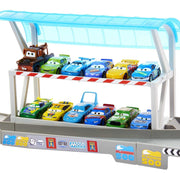 Mattel Disney Pixar Cars Ultimate Florida Speedway Slot Car Race Track Set with Motorized Booster, Lightning McQueen Vehicle, 5 Feet Long, Multicolor, HJH19