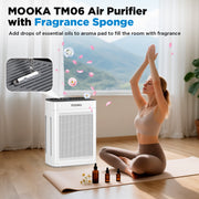 Mooka TM06 Air Purifier, HEPA Air Filter for Home Large Room up to 2500 Sq ft