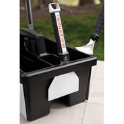 Blackstone Griddle Tool Caddy, Durable Thermoplastic Organizer with 7 Compartments and Paper Towel Holder, Matte Black, 5556
