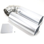 LG Dryer Side Venting Kit, Metal Construction, Silver, Compatible with Gas and Electric Dryers, 383EEL9001L
