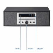 Crosley Stereo System CR3504A-BK - BLACK ONE SIZE