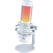 HyperX 519P0AA/HMIQ1S-XX-WT/G QuadCast S RGB USB Condenser Microphone for PC/PlayStation 4 - White