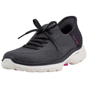 HAJINK Women's Breathable Lightweight Slip-On Sneakers, Black
