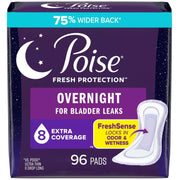 Poise Incontinence Bladder Control & Postpartum Pad, 96ct