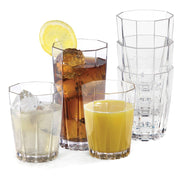 CreativeWare CH708CLR 24 Ounce Stackable Tumblers, Set of 12