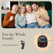 CuPiLo Shiatsu Foot Massager, Upgraded Full Foot Massage with 3 Heating Levels, 3 Compression Intensities, 3 Deep Kneading Speeds, Remote Control, Timer, Fits Up to Size 14