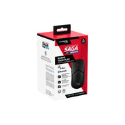 HyperX Pulsefire Saga Pro Wireless Gaming Mouse, Lightweight 72g, Modular Magnetic Components, 4K Polling Rate, RGB Lighting, Black, A2PB2AA