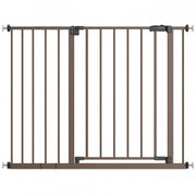 Ophanie V3207 Baby Safety Gate 28.9-42.1 Wide 30 Tall Pressure Mounted Brown