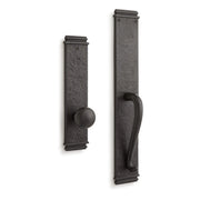 Signature Hardware 441470 Griggs Solid Bronze Full Plate Dummy Door Handleset With Interior Knob