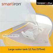 Oliso TG1600 Pro Plus 1800 Watt Smart Iron with Auto Lift - Yellow, Diamond Ceramic Soleplate, 12.7 oz Water Tank