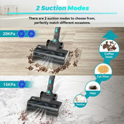 INSE N370 Green Cordless Vacuum Cleaner,6 in 1 Powerful Stick Handheld Vacuum