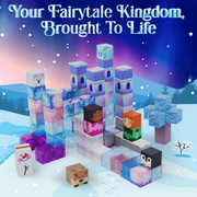 USA Toyz CH1303 Blocchi Frosted Fairytale Magnetic Building Blocks Set, 84 Pieces, Pastel Multicolor