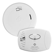First Alert Battery-Powered Photoelectric Smoke and Carbon Monoxide Combination Pack, 2 Pack, White, SM210 CO400