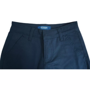 Approved Memory Little Boys' Classic Chino Fit School Uniform Pants, Navy, 7