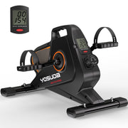 UPGO Cp.LZ19-MNC01-US Under Desk Bike Pedal Exerciser - Magnetic Mini Exercise Bike for Arm/Leg Exercise, Black