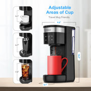 WHT Maker SE100181 Single Serve Black 1-Cup Drip Coffee Maker, Black