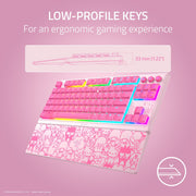 Razer Ornata V3 TKL Wired Mechanical Gaming Keyboard, Low-Profile Keys, Mecha-Membrane Switches, RGB Backlighting, Magnetic Wrist Rest, Hello Kitty Edition