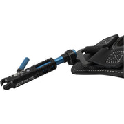 B3 Archery King Swivel Archery Release Aid with Adjustable Roller-Sear, Blackened Stainless Steel Jaw, Ergonomic Wrist Strap, Black, KGSCBK