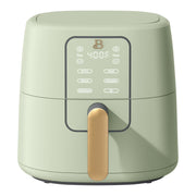 Beautiful 29030 6 Qt Air Fryer with TurboCrisp Technology, EverGood Ceramic Nonstick Coating, Sage Green