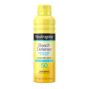 Neutrogena Beach Defense Sunscreen Spray, Broad-Spectrum SPF 50, Water-Resistant 80 Minutes, Lightweight, Reef-Friendly, 6.5 oz