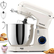 Honinst 1531 Electric Stand Mixer 6.5 QT 10+P Speeds Lightweight Beige