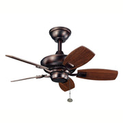 Kichler 300103OBB Canfield 30-in Brushed Bronze Indoor/Outdoor Ceiling Fan (5-Blade)