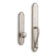 Signature Hardware 441578 Marconi Solid Bronze Full Plate Dummy Door Handleset with Interior Knob