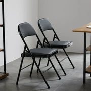 UBesGoo 6 Pack Folding Chairs, Black