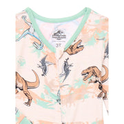 Jurassic Sands Toddler One-Piece Sleeper, Green