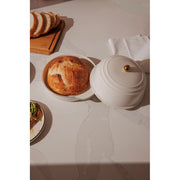 Thyme & Table Ceramic Bread Oven, Cream Glazed Stoneware, Non-Stick, 2-Piece Set, TT2391R-ECOM