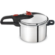 T-fal Initiatives Secure Aluminum Cookware Pressure Cooker 6 quart Silver P2614634