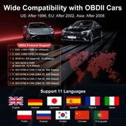 NEXPOW C801 OBD2 Scanner Diagnostic Code Reader with Oil Reset, EPB Reset, Battery Test, 2.8-Inch Color Screen for All 1996+ OBDII Cars