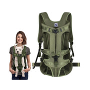 Newborn Pet Carrier Backpack Adjustable, Waterproof Outdoor Fabric, Breathable Mesh, Fits Dogs 8.8 to 26 lb, Black