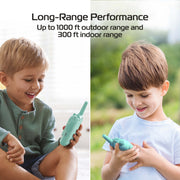 Kiddos Video Walkie Talkies for Kids, Rechargeable 2-Pack with HD Video and Audio, 1000 ft Range, Blue