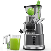 SIFENE Slow Masticating Juicer Machines Big 81mm Chute Gray
