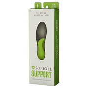 Sof Sole FIT Neutral Arch Comfort Insoles, Full-Length Foam Cushioning, Grey, Women's 7-8/Men's 5-6, FitW-W