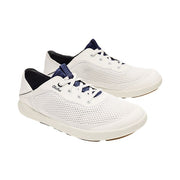 Olukai Moku Pae Men's Breathable Mesh Boat Shoes, Lightweight Water-Friendly Deck Sneakers, Bright White Pacifica, Size 11, 10472-WBHF