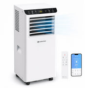 Comfort Zone Portable Air Conditioner, 8,000 BTU Cooling, WiFi Enabled, 3-in-1 Cool Dry Fan Modes, Remote Control, Programmable Timer, TAC-05CPD/PSL