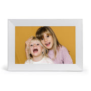 Aura Frames Carver Digital Picture Frame, 10.1-Inch HD Color-Calibrated Display, Wi-Fi Connectivity, Built-In Speakers, Sea Salt White
