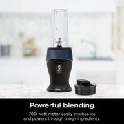 Ninja QB2900SSBFNV Fit Personal Single-Serve Blender, 700 Watts, 16-oz. Cup, Deep Navy Blue