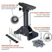 Satellite Oasis Heavy Duty Pivot Roof Mount Kit for Starlink Generation 3, Weather-Resistant Space Gray Alloy Steel, Complete Installation Set